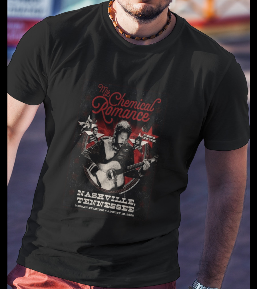 My Chemical Romance Nashville Tennessee Pierce The Veil Nissan Stadium August 10 2026 T-Shirt