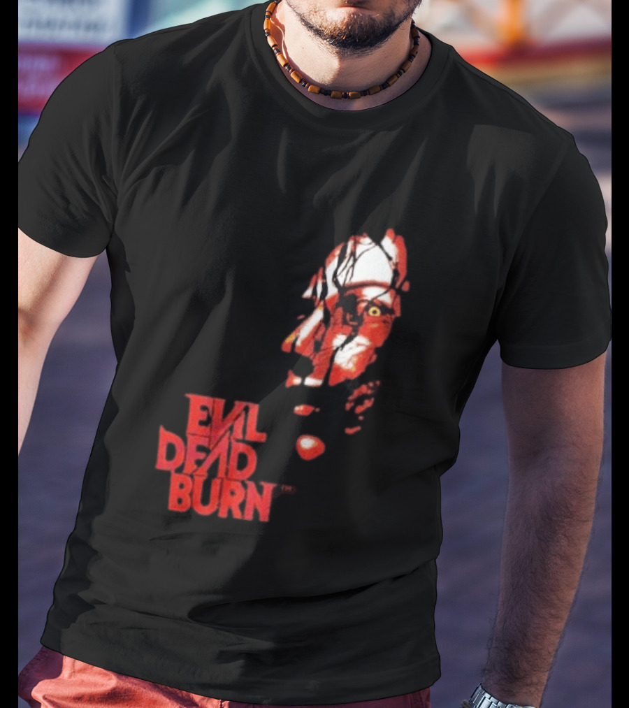 Halloween Horror Nights 2026 Evil Dead Burn Face Red T-Shirt