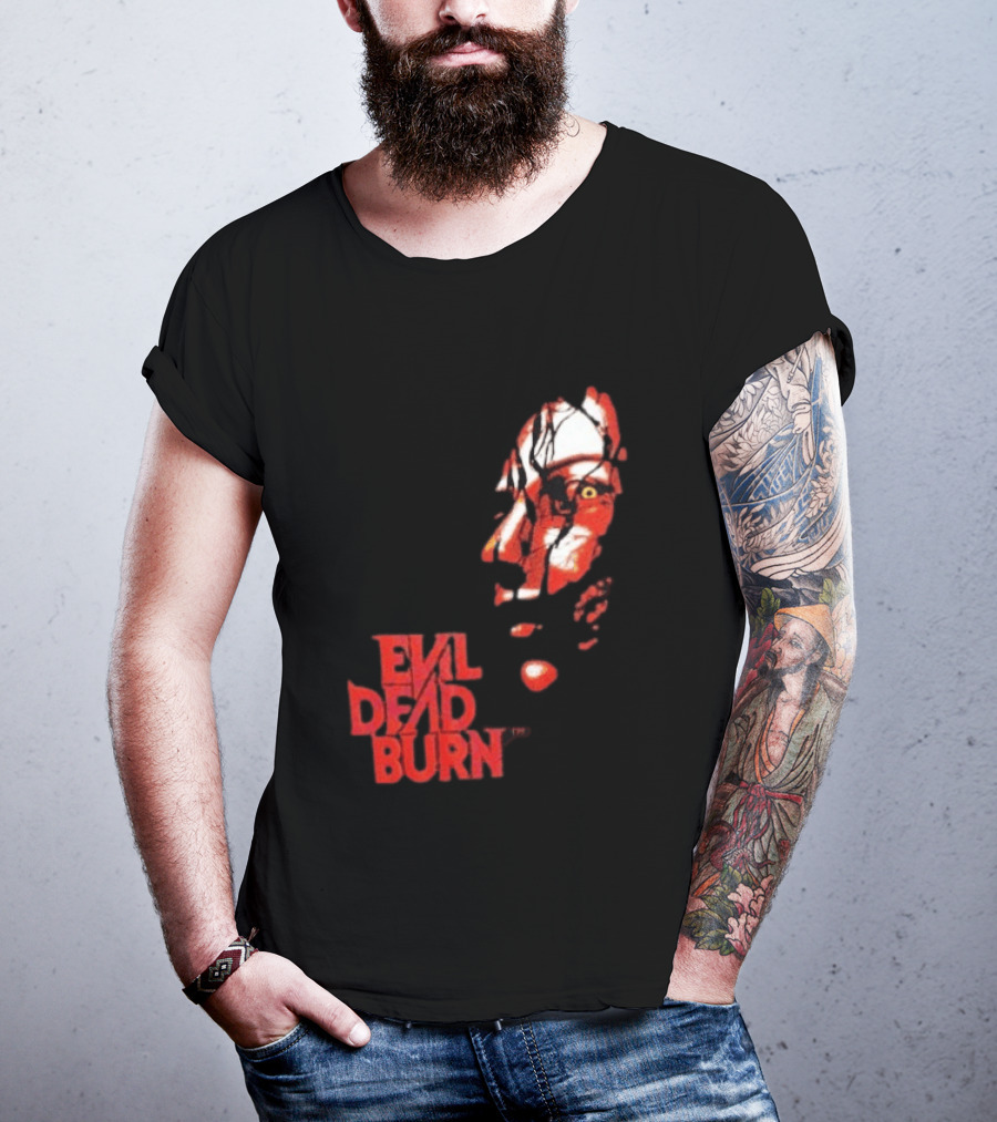 Halloween Horror Nights 2026 Evil Dead Burn Face Red T-Shirt
