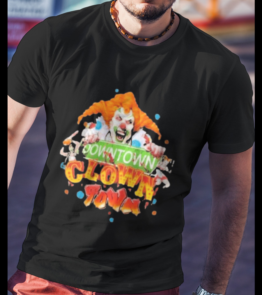 Halloween Horror Nights Downtown Clown Town Creepy Carnival Clown T-Shirt