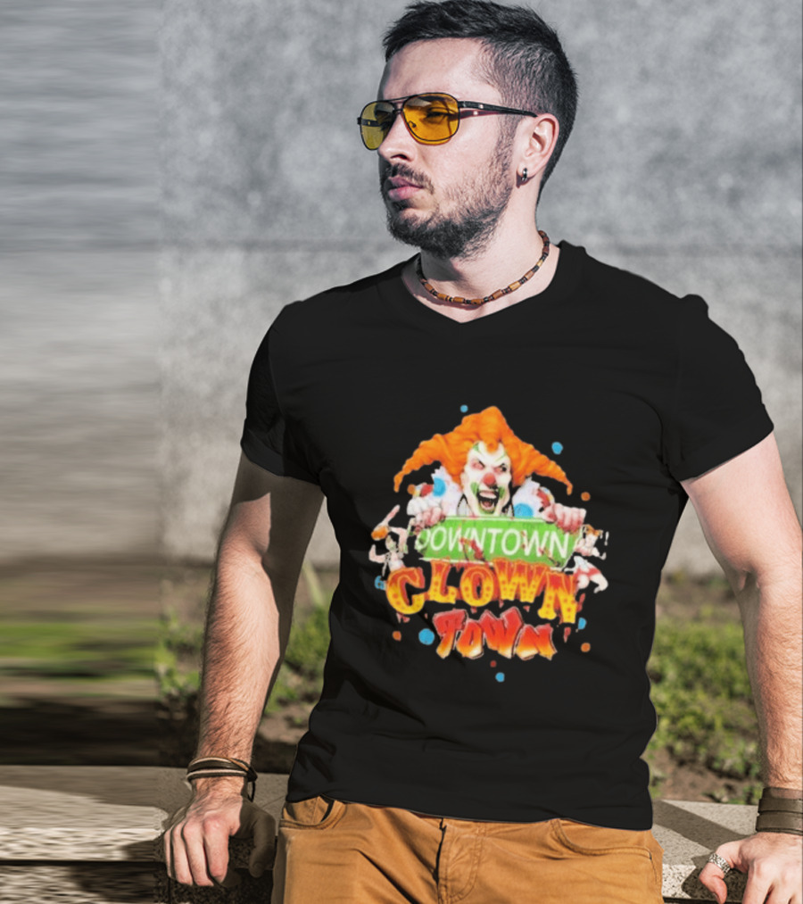 Halloween Horror Nights Downtown Clown Town Creepy Carnival Clown T-Shirt