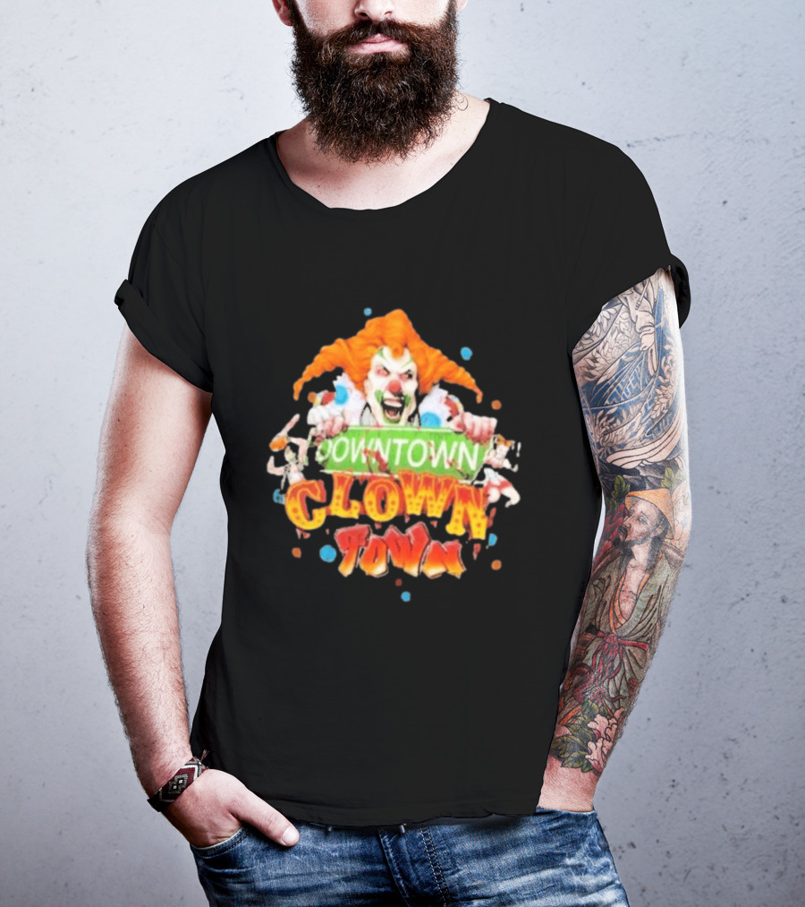 Halloween Horror Nights Downtown Clown Town Creepy Carnival Clown T-Shirt