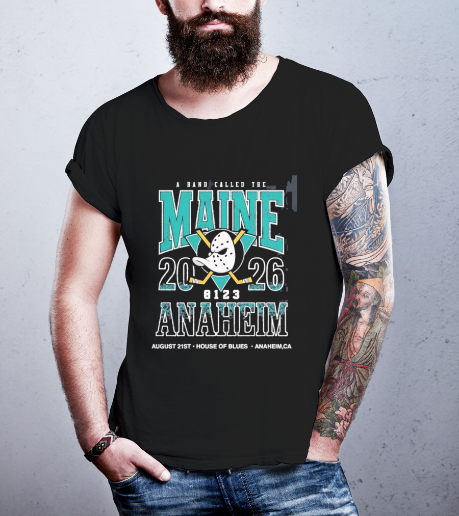 A Band Called The Maine 2026 Anaheim House Of Blues August 21 Event T-Shirt