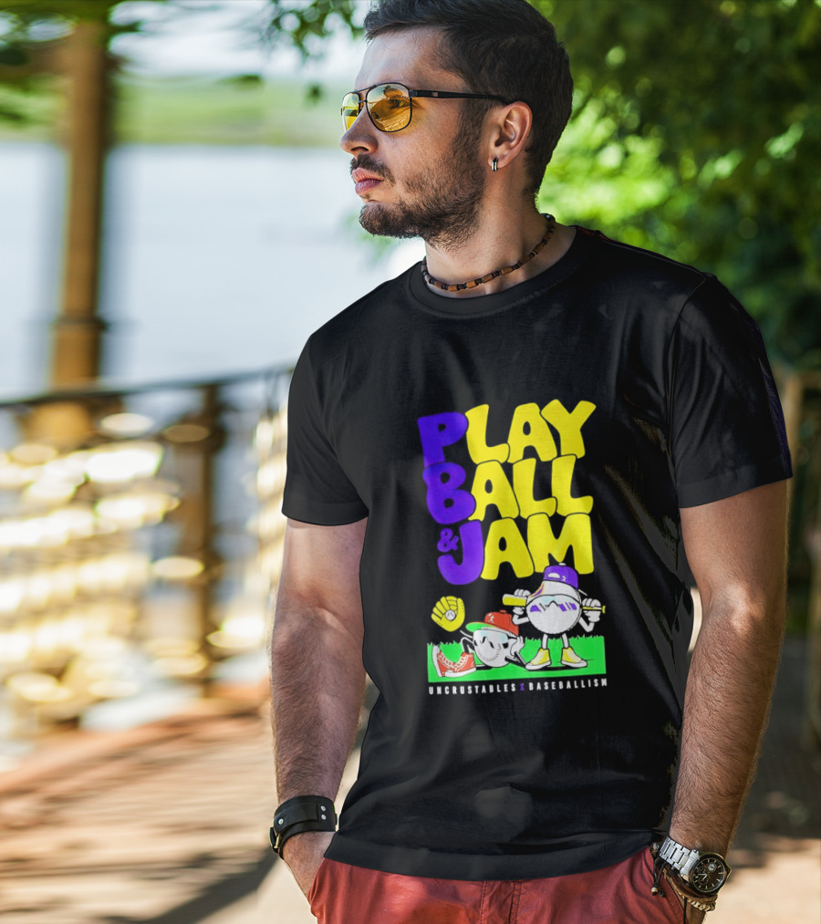 Play Ball Jam Uncrustables Baseball Fun T-Shirt
