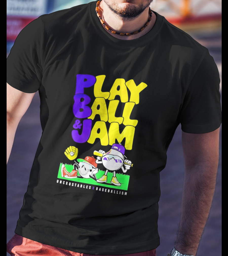 Play Ball Jam Uncrustables Baseball Fun T-Shirt