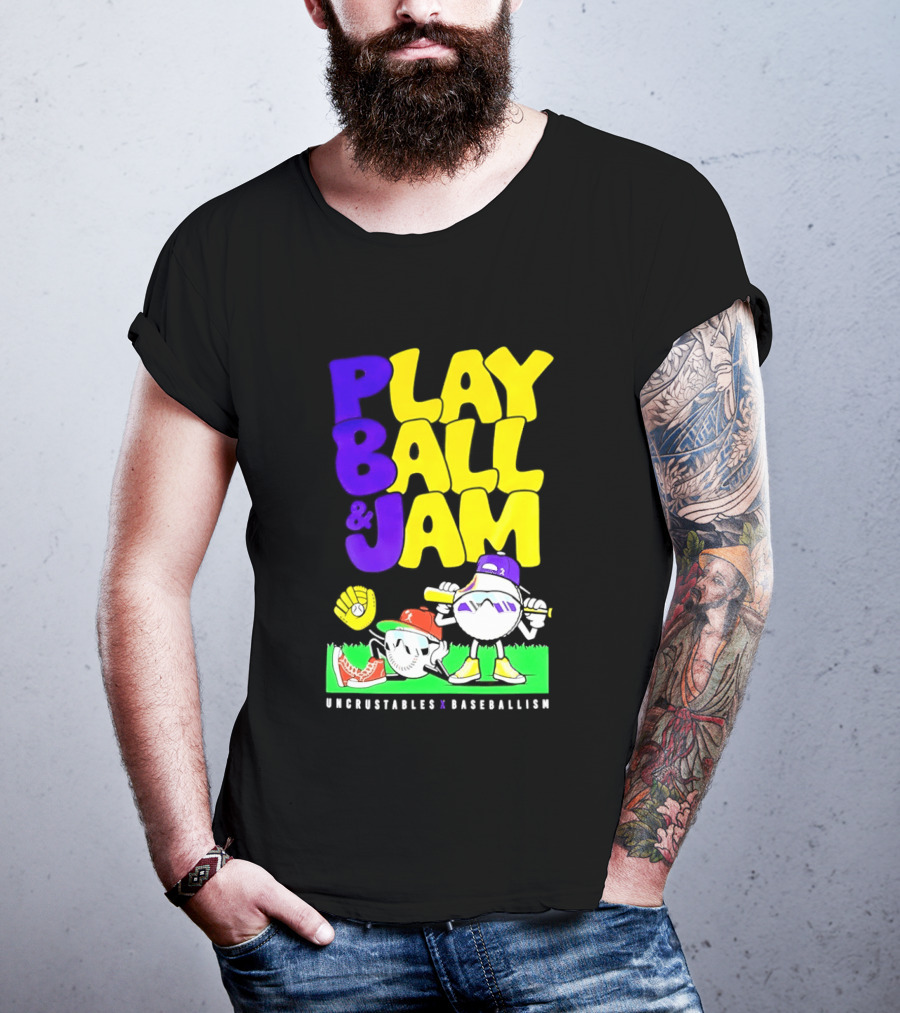 Play Ball Jam Uncrustables Baseball Fun T-Shirt