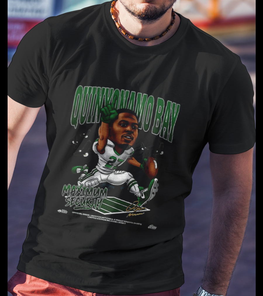 Quinyonamo Bay Maximum Security Quinyon Mitchell Philadelphia Eagles 27 T-Shirt