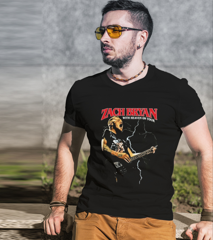 Zach Bryan With Heaven On Tour Live 8.13.2026 Empower Field Mile High Denver Co T-Shirt