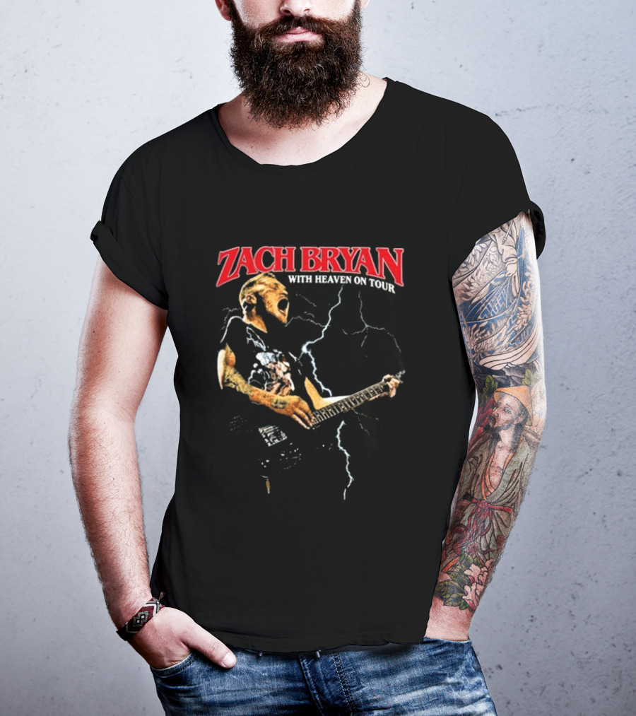 Zach Bryan With Heaven On Tour Live 8.13.2026 Empower Field Mile High Denver Co T-Shirt