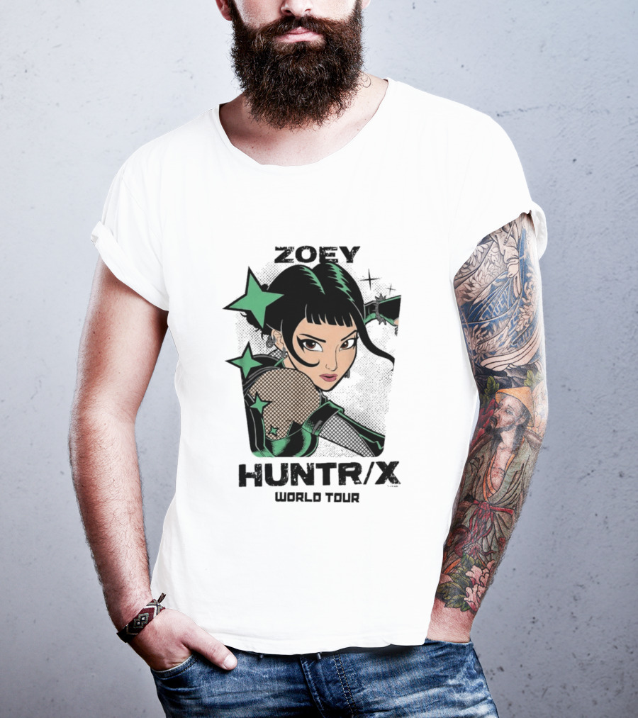 Zoey Huntr/X Girlz Tour Kpop Demon Hunters T-Shirt