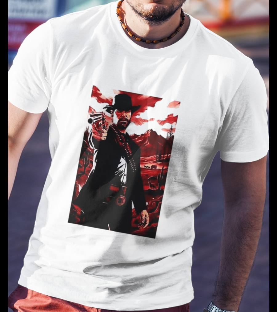 Red Dead Redemption 2 Cowboy Illustration Best Game Ever Made T-Shirt