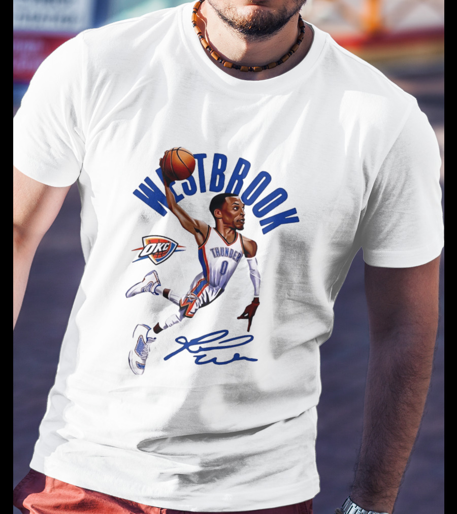 Russell Westbrook Oklahoma City Thunder OKC NBA Westbrook Thunder T-Shirt