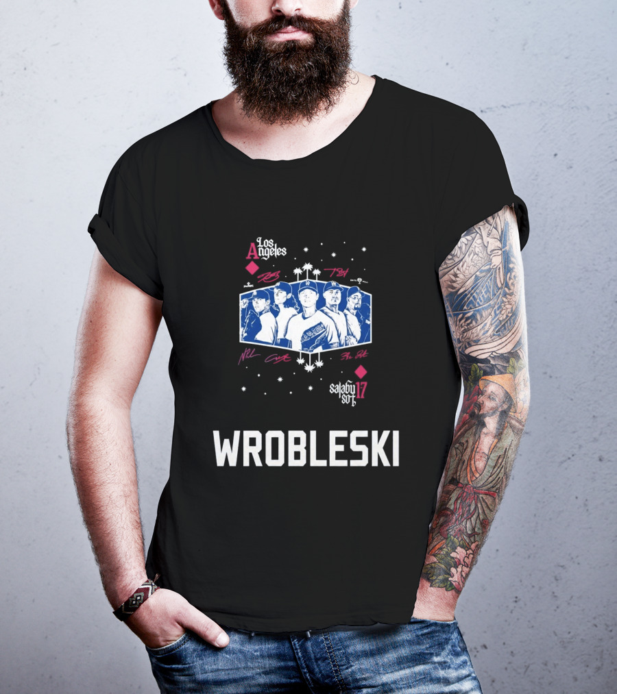 Los Angeles Dodgers 2026 Aces Wrobleski Team Players T-Shirt