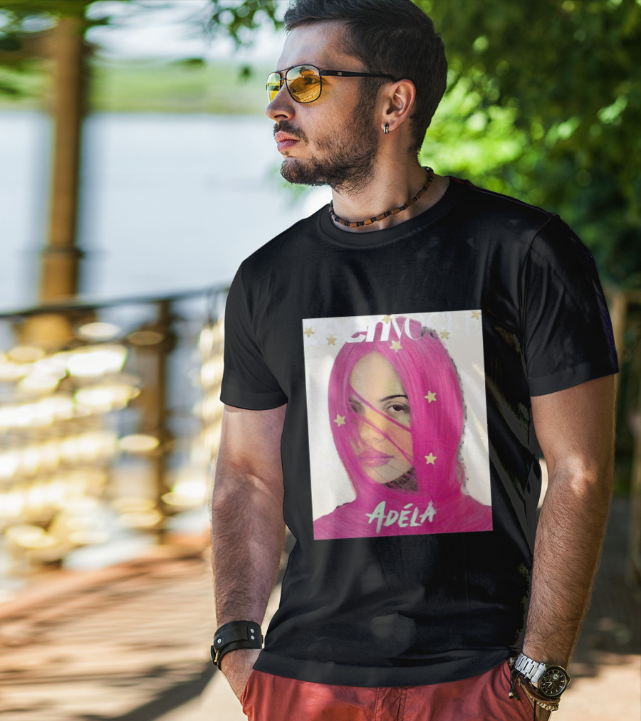 Teen Vogue Cover Adéla Pink Hair Star Accents T-Shirt