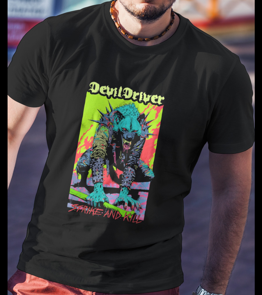 DevilDriver Strive And Kill Bone Hyena T-Shirt