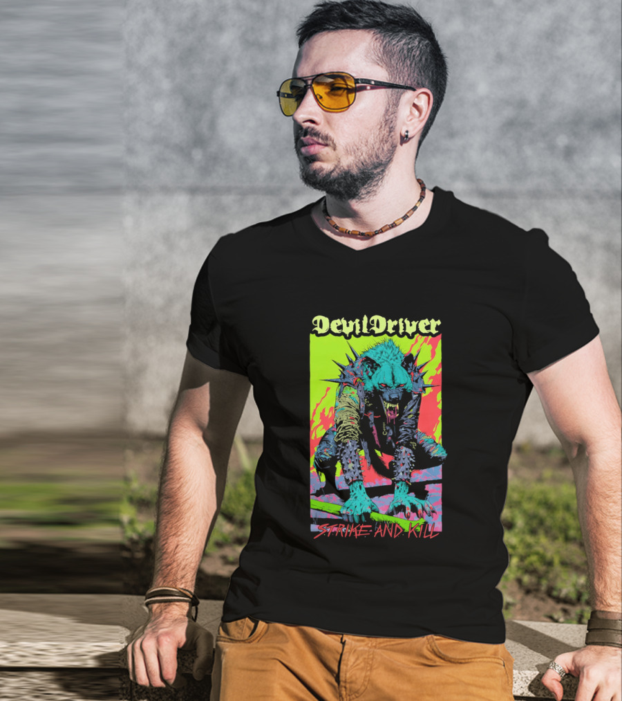 DevilDriver Strive And Kill Bone Hyena T-Shirt