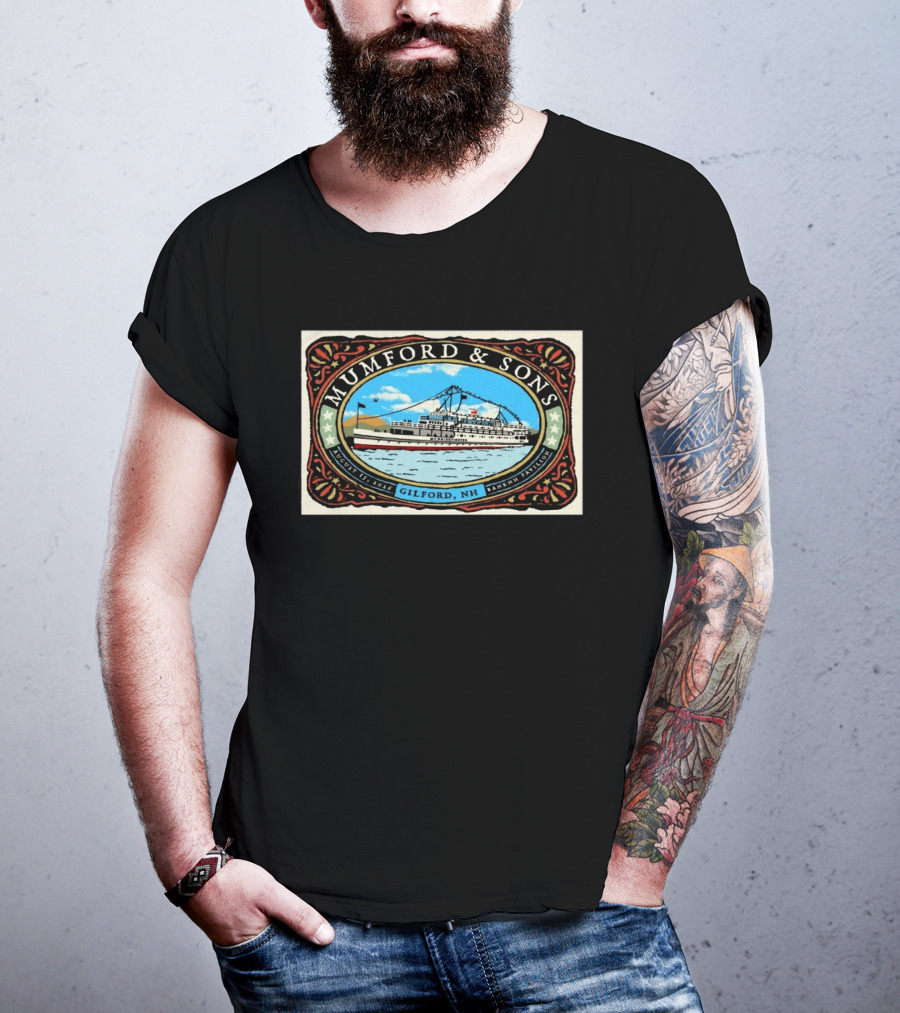 Mumford & Sons BankNH Pavilion Gilford NH August 15 2026 With Steamboat T-Shirt
