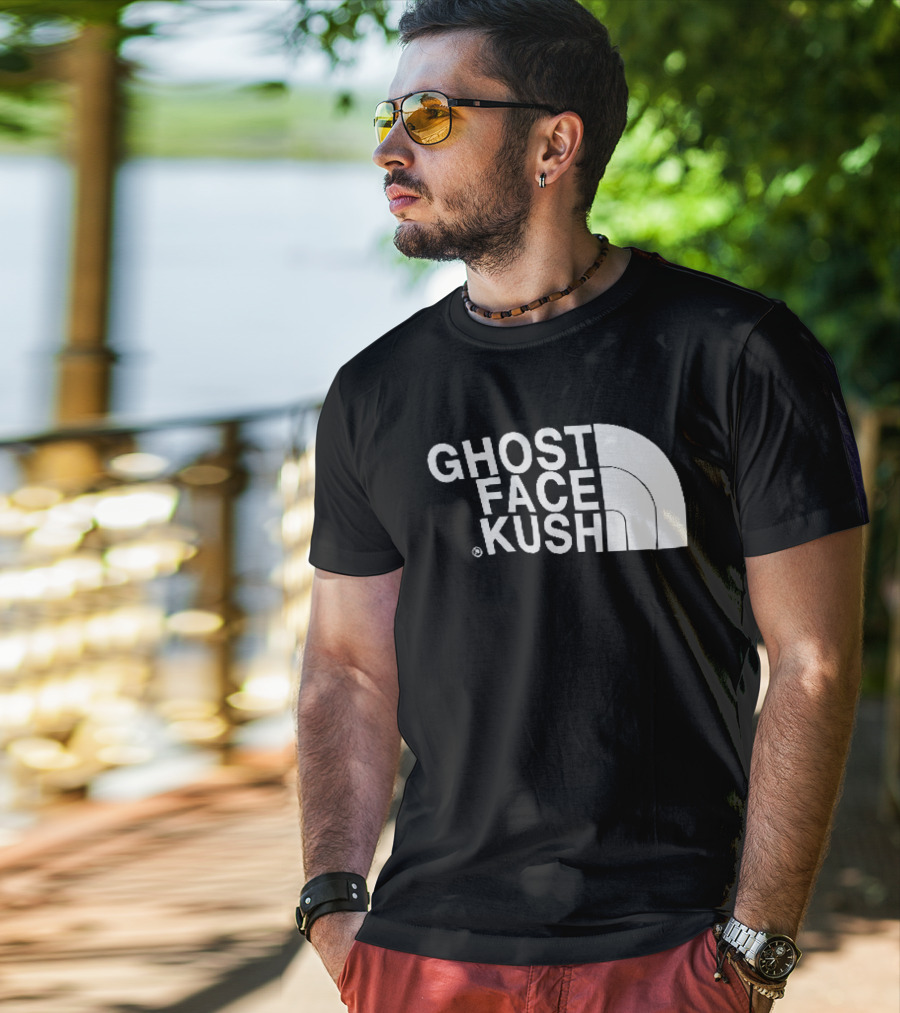 Ghost Face Kush North Face T-Shirt