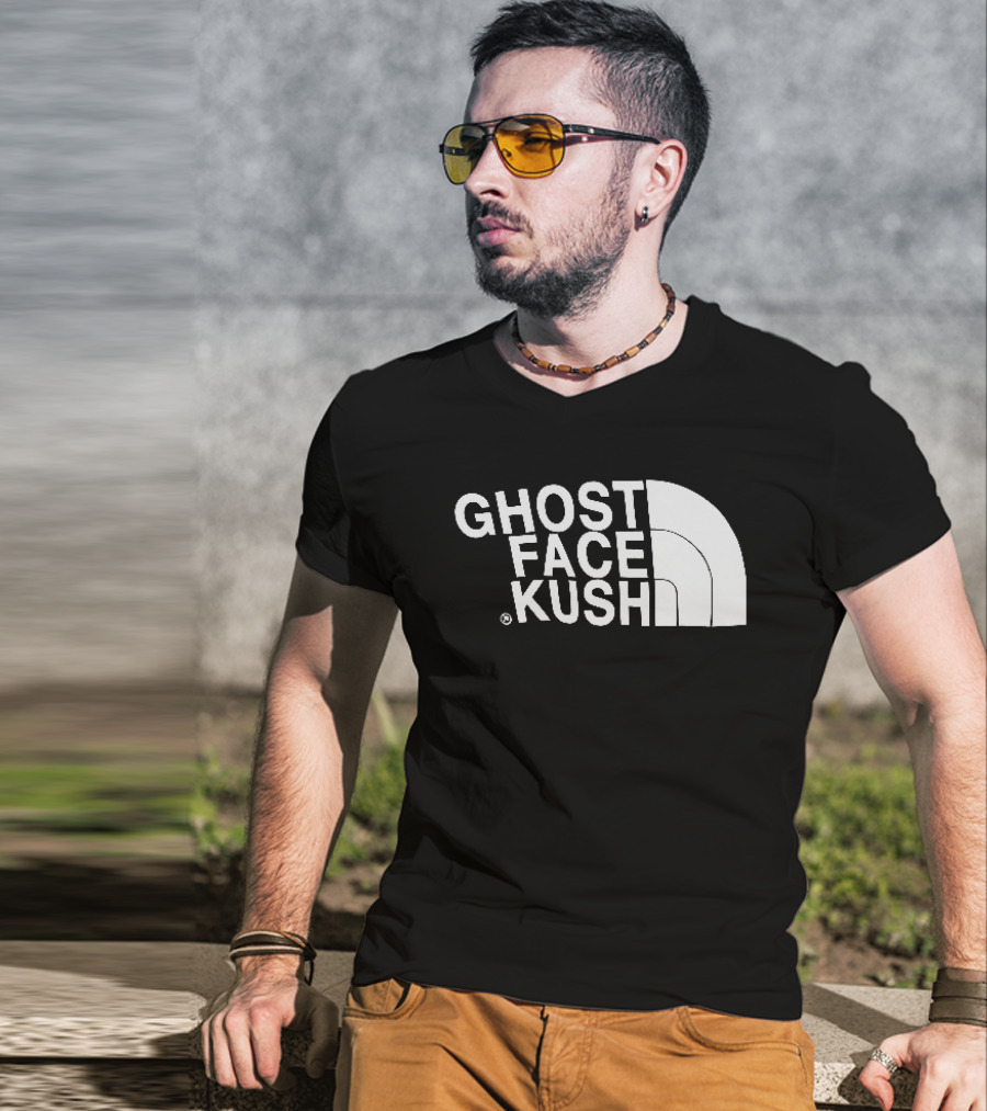 Ghost Face Kush North Face T-Shirt