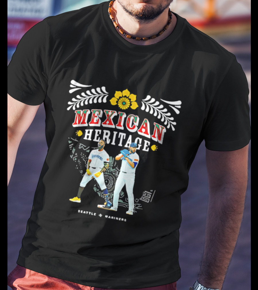 Mexican Heritage Seattle Mariners MLB Baseball Seattle To Sábado T-Shirt