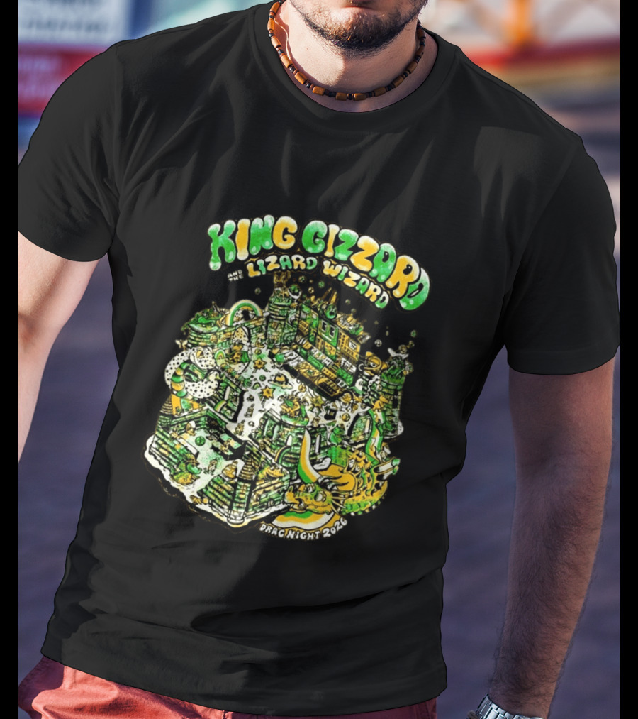 King Gizzard And The Lizard Wizard Drag Night 2026 Festival King Gizzard Stage T-Shirt