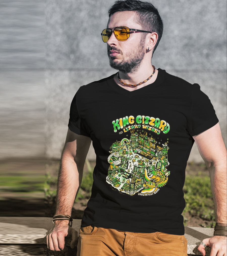 King Gizzard And The Lizard Wizard Drag Night 2026 Festival King Gizzard Stage T-Shirt
