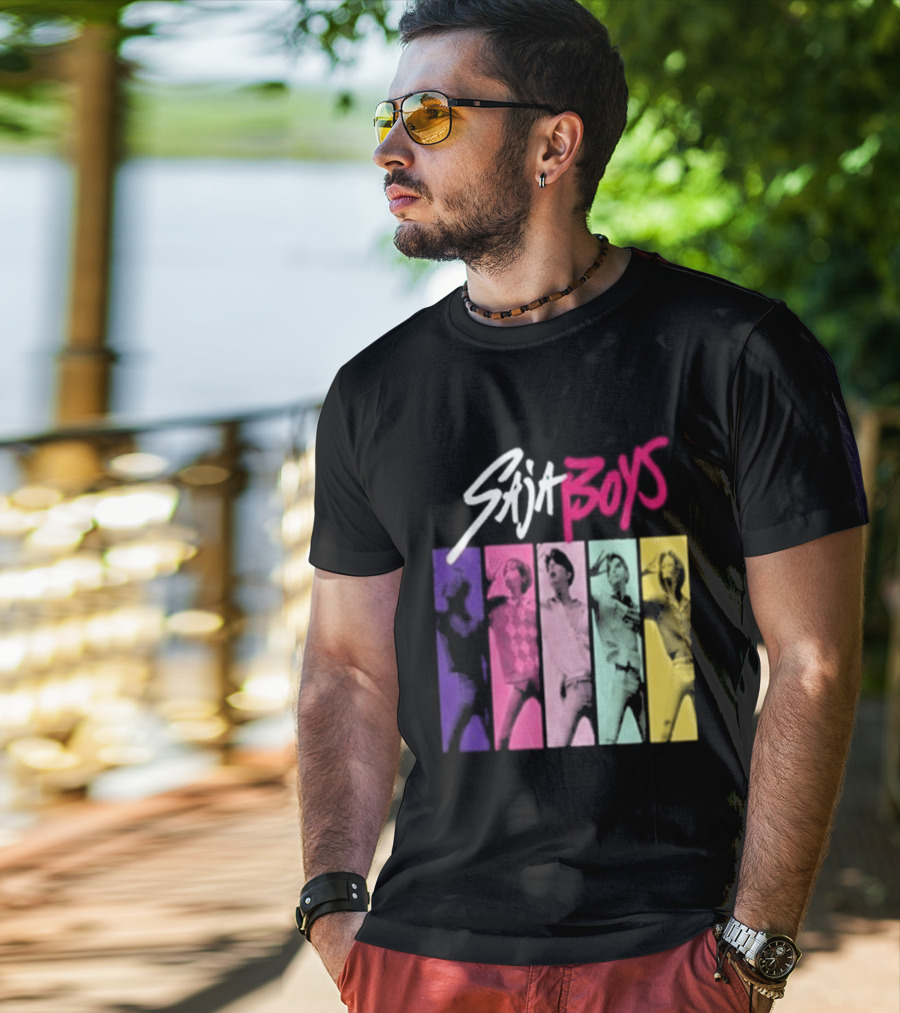 Saja Boys Kpop Demon Hunters World Tour Colorful T-Shirt