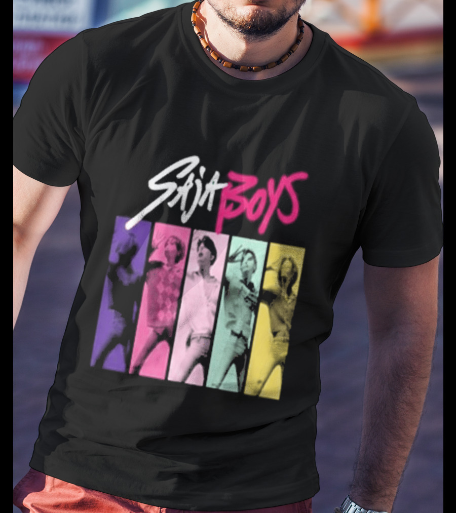 Saja Boys Kpop Demon Hunters World Tour Colorful T-Shirt