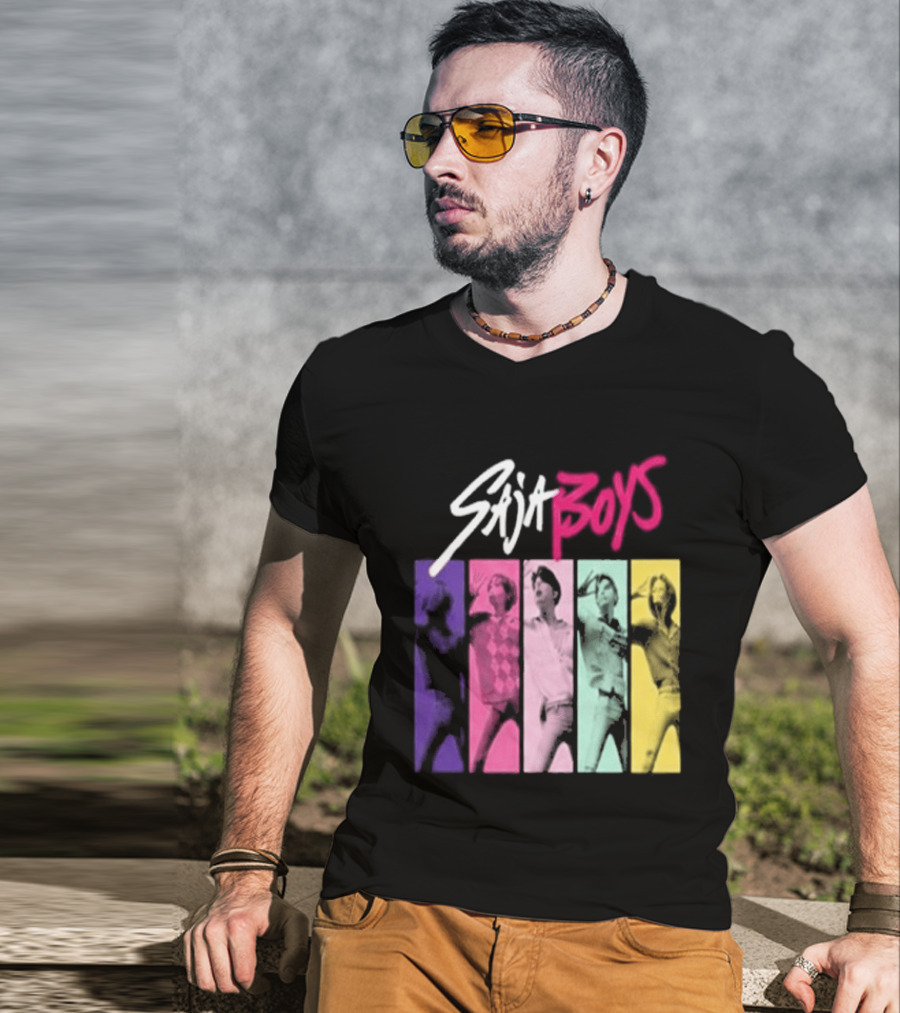 Saja Boys Kpop Demon Hunters World Tour Colorful T-Shirt