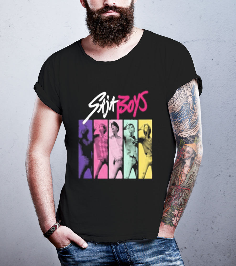 Saja Boys Kpop Demon Hunters World Tour Colorful T-Shirt