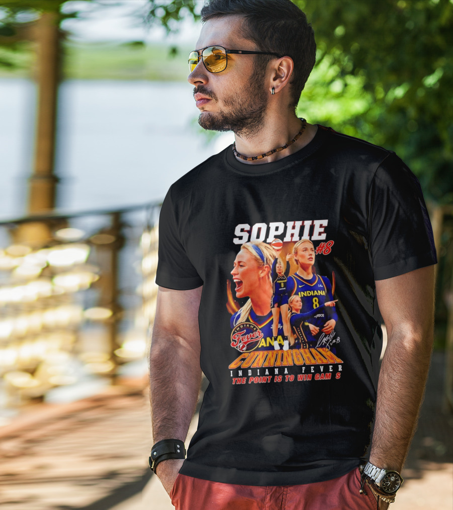 Sophie Cunningham Indiana Fever #8 The Point Is To Win Games 2026 T-Shirt