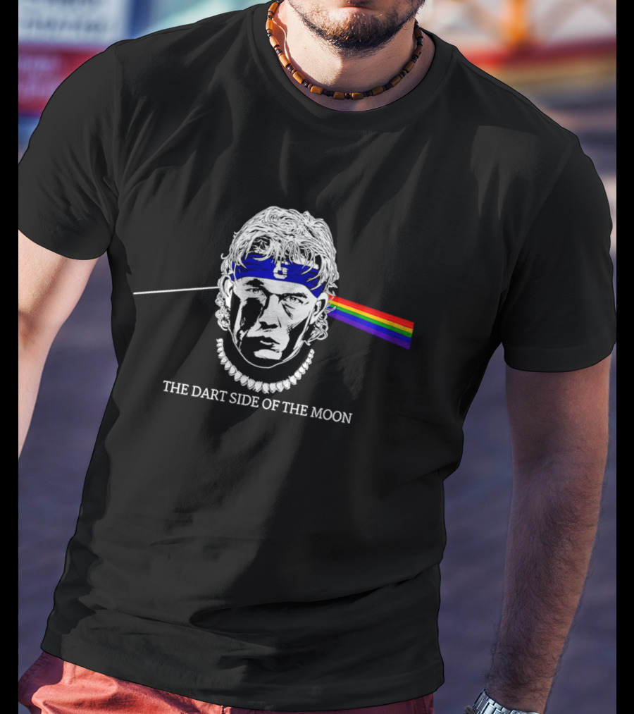 The Dart Side Of The Moon Rainbow Prism Luke Littler T-Shirt