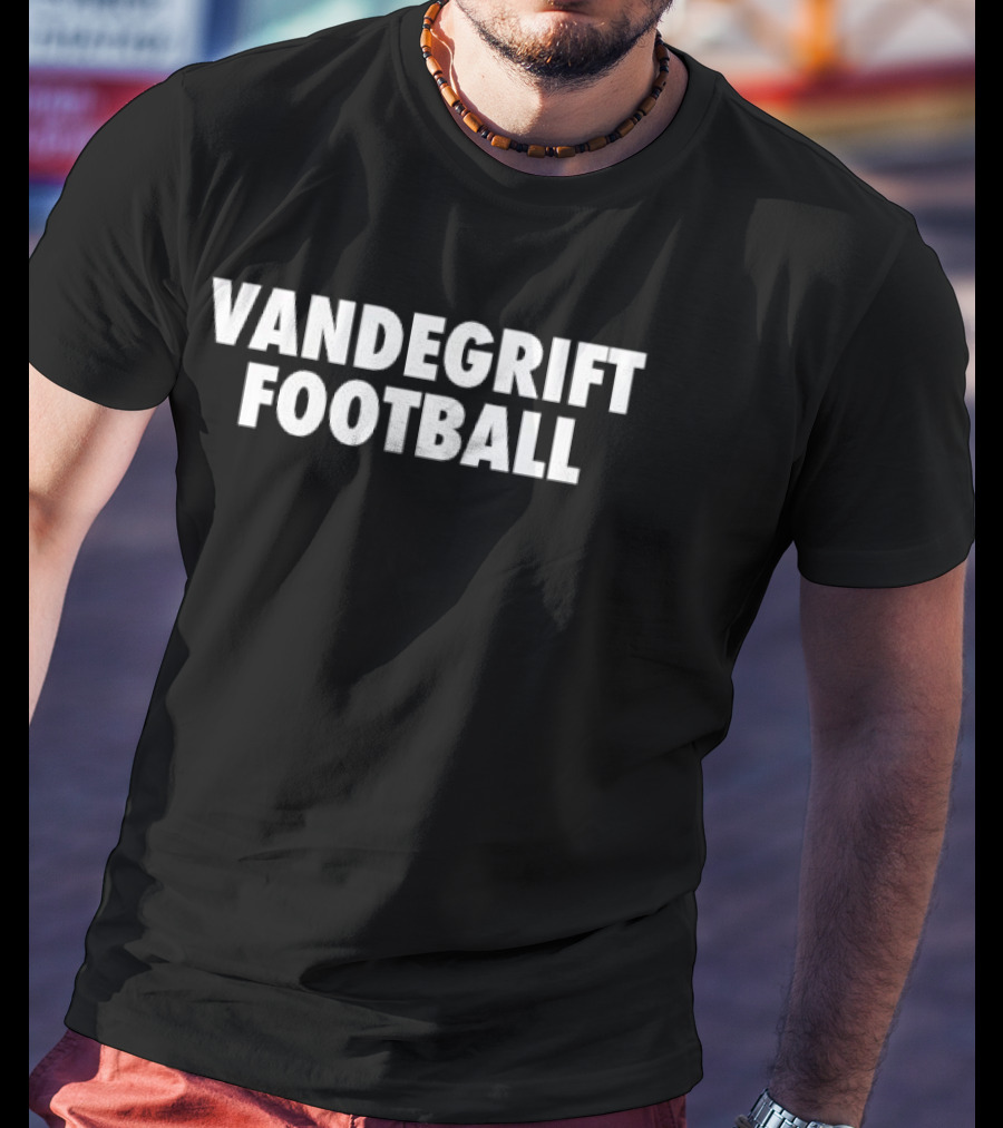 Vandegrift Football Block Lettering Stacked T-Shirt