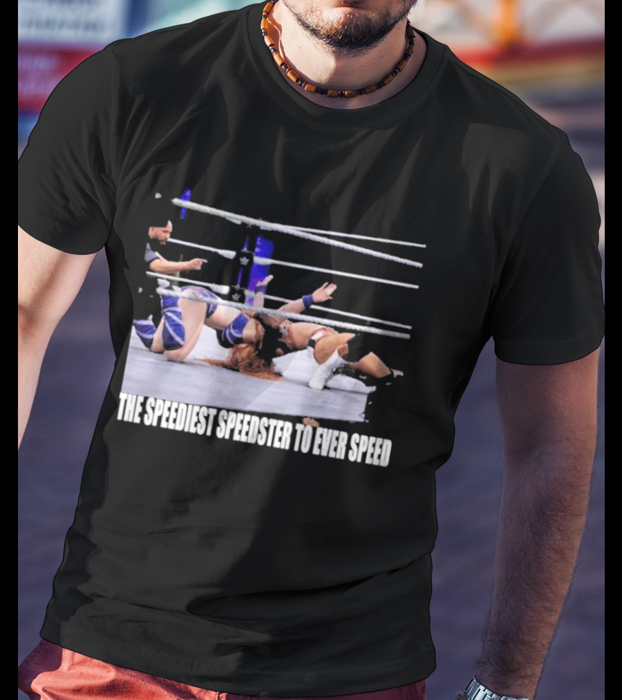Wrensday Evolved The Speediest Speedster Wrestling Action Sequence T-Shirt