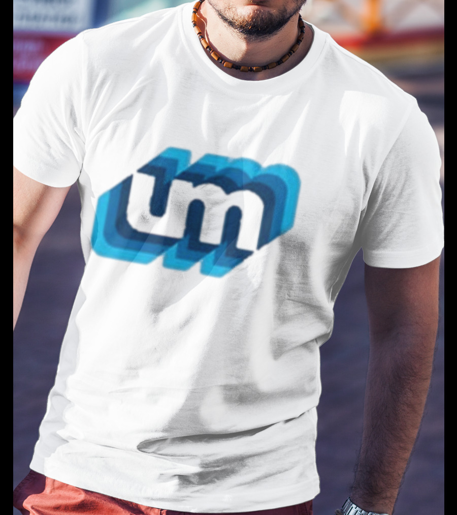 Umphrey's Mcgee Triple Wide Youth UM Overlapping Blue Letters T-Shirt