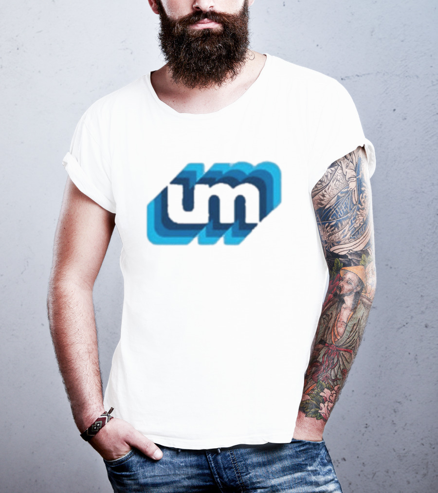 Umphrey's Mcgee Triple Wide Youth UM Overlapping Blue Letters T-Shirt