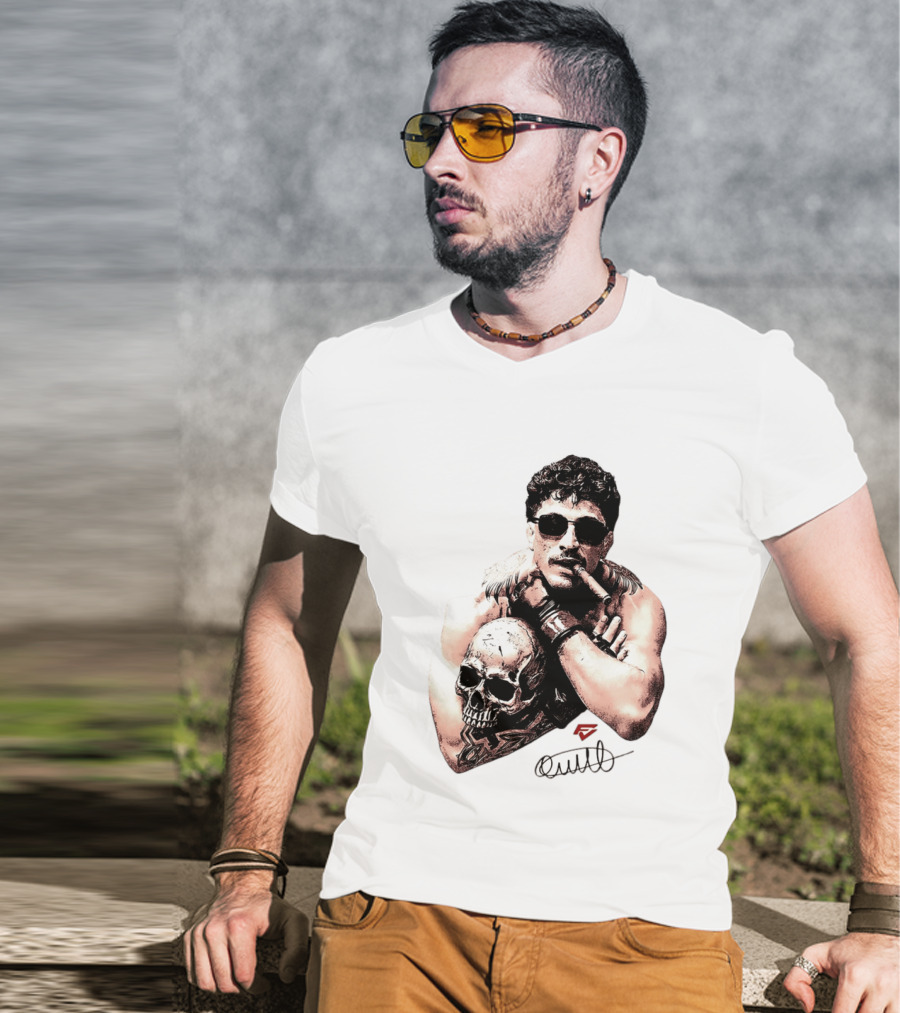 Smokilld Smokebreak Skull Tattoo Sunglasses Cigar T-Shirt