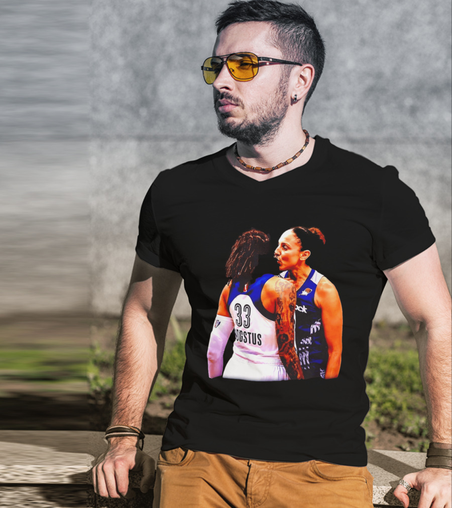 WNBA Diana Taurasi And Seimone Augustus Iconic Encounter Basketball Moment T-Shirt