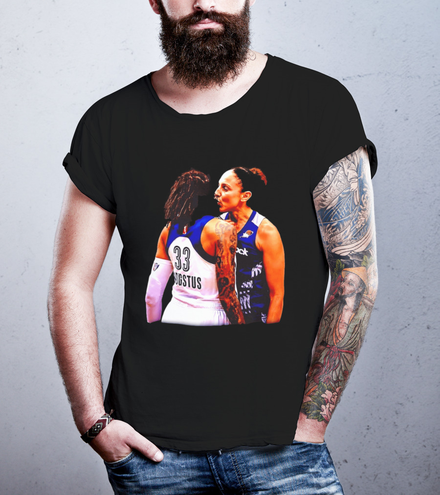 WNBA Diana Taurasi And Seimone Augustus Iconic Encounter Basketball Moment T-Shirt