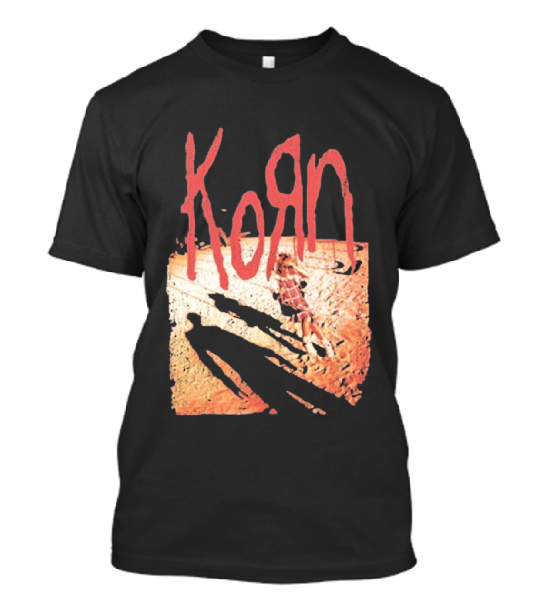 Korn Self Titled Album Cover Art With Distressed Child T-Shirt