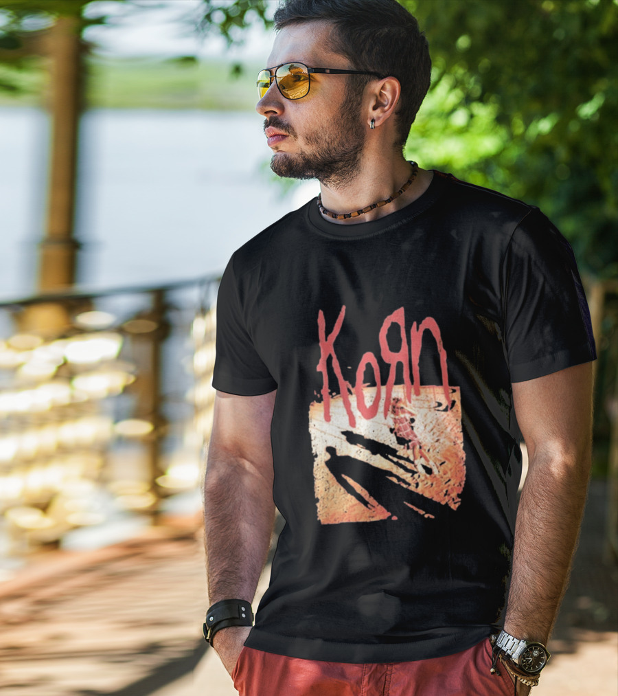 Korn Self Titled Album Cover Art With Distressed Child T-Shirt