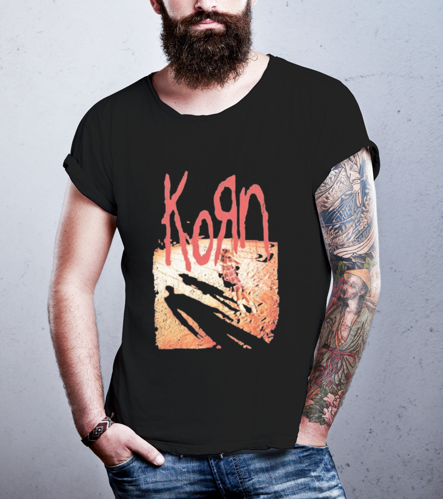 Korn Self Titled Album Cover Art With Distressed Child T-Shirt