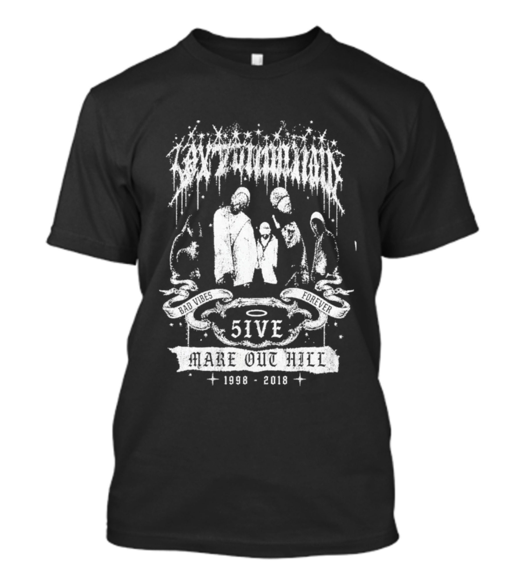 Quavo XXXTentacion Bad Vibes Forever 5IVE Make Out Hill 1998 2018 T-Shirt