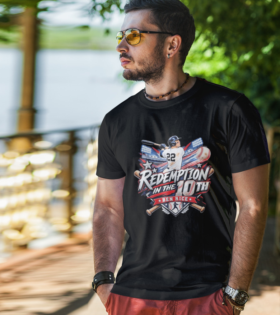 Redemption In The 10th Ben Rice Baseball Number 22 T-Shirt
