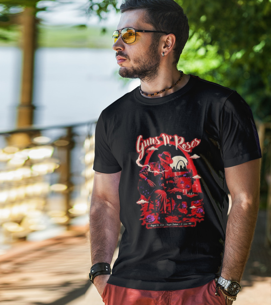 Guns N' Roses August 16 2026 St. Louis MO Busch Stadium Tour T-Shirt