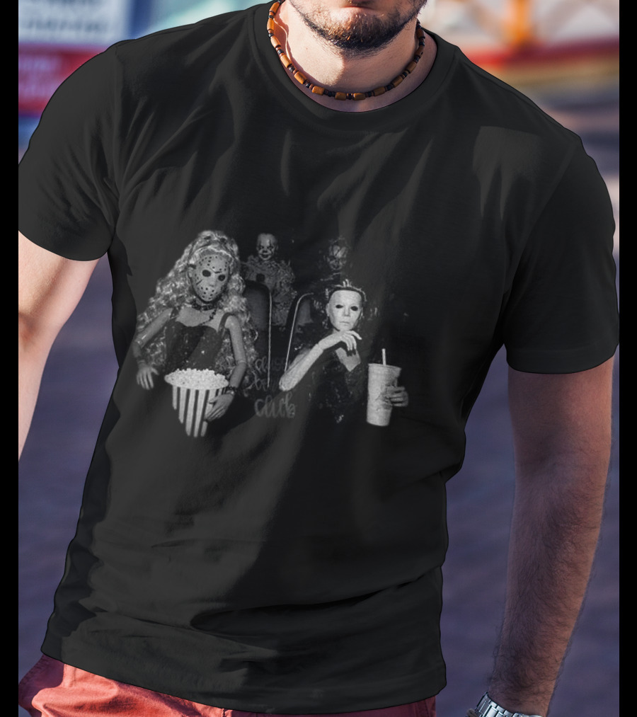 Horror Movie Dolls Jason And Michael Myers Cinema Halloween T-Shirt