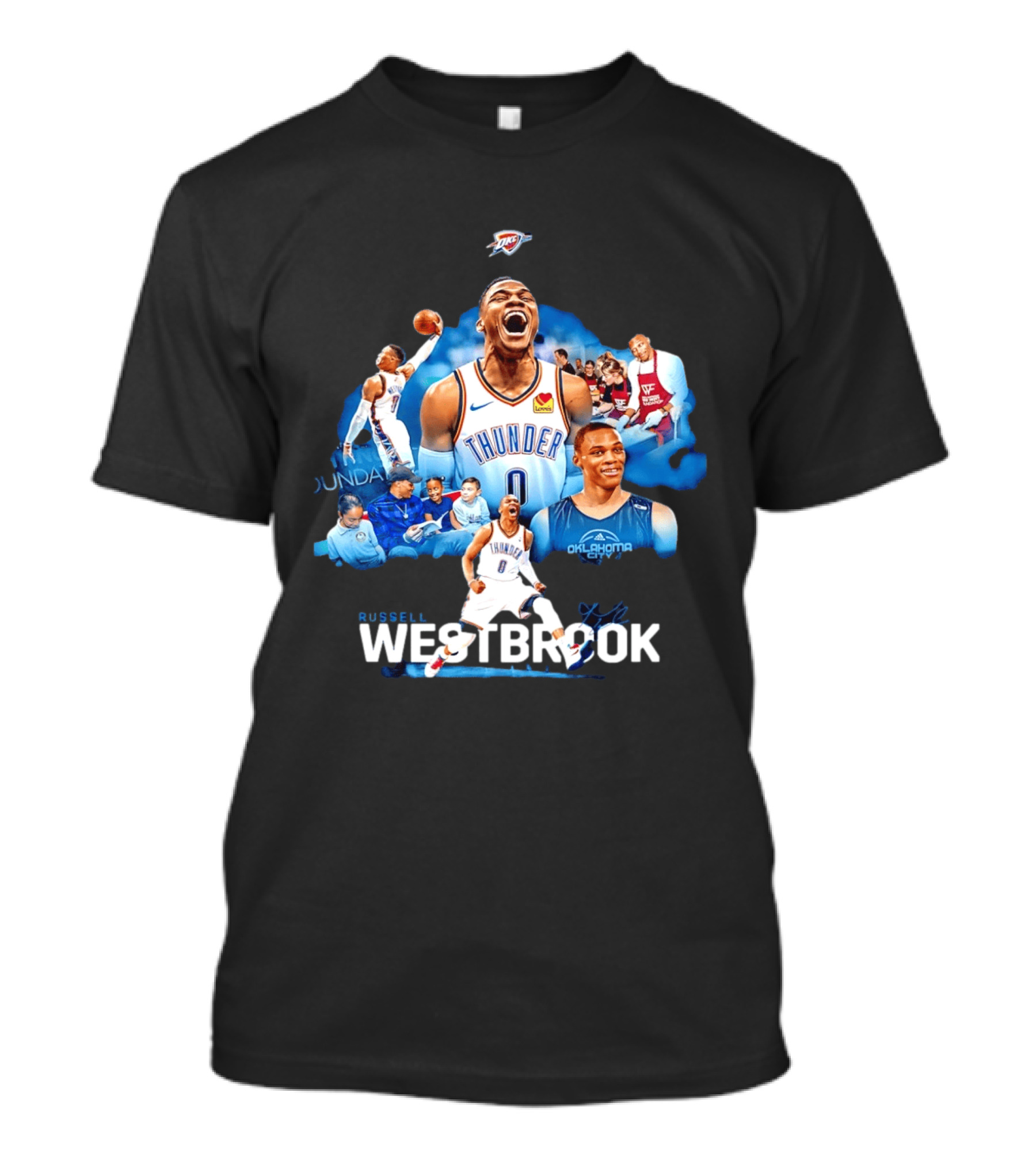 Russell Westbrook Thunder Basketball Oklahoma City Legends T-Shirt