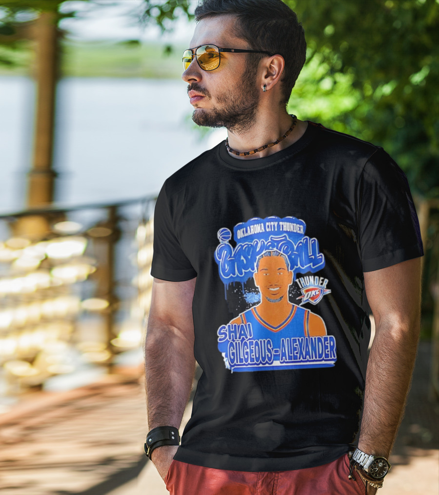 Shai Gilgeous Alexander Oklahoma City Thunder Basketball OKC Thunder T-Shirt