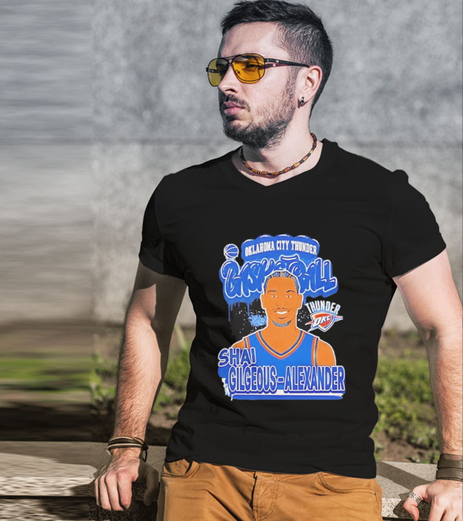Shai Gilgeous Alexander Oklahoma City Thunder Basketball OKC Thunder T-Shirt