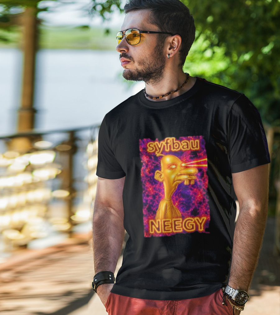 Syfbau Neegy Laser Eyes T-Shirt